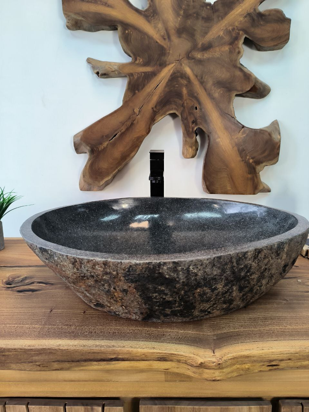 Раковина из речного камня RS-65893 63х46х15 из натурального камня