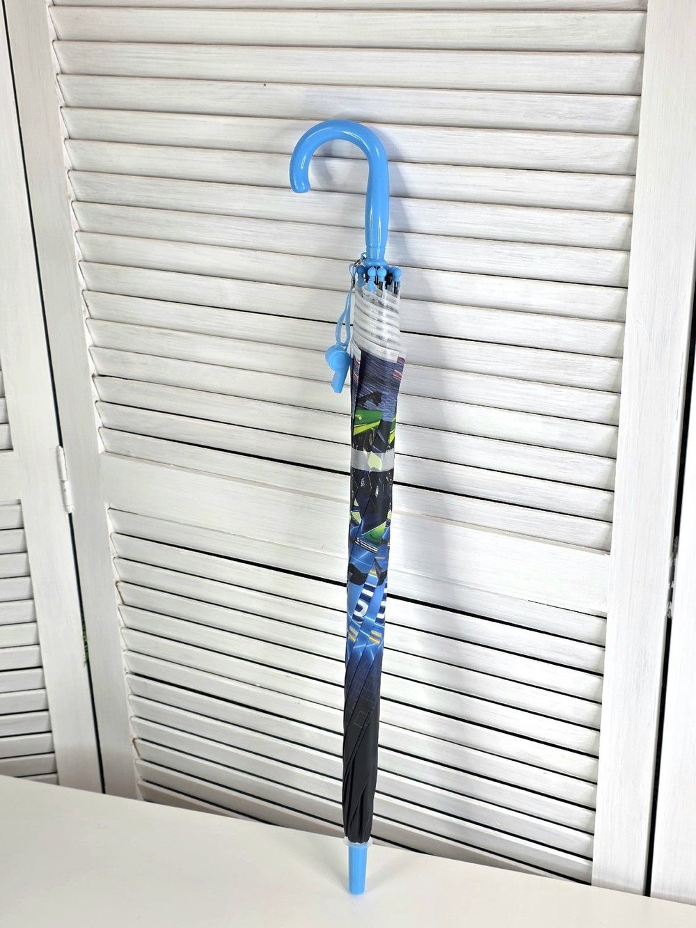 Зонт детский Гоночные мотоциклы 48,5 см голубой (202002036-3)