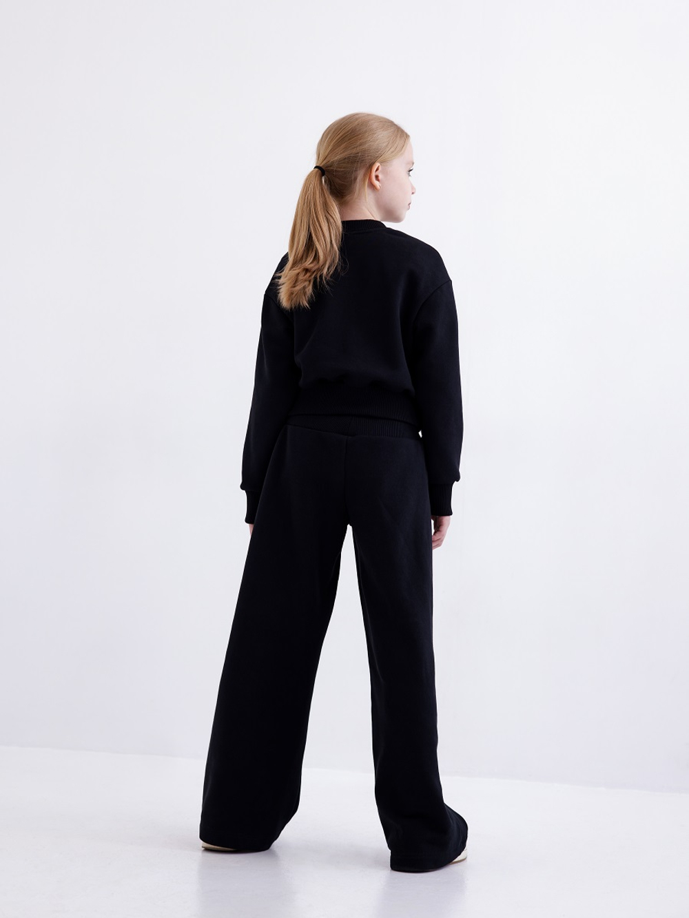 Худи для девочки, модель №7, рост 134 см, черный