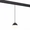 ST358.433.07 Магнитный трековый светильник подвесной Черный LED 1*7W 3000K 520Lm Ra>80 120° IP20 D90 СКАЙЛАЙН 48V