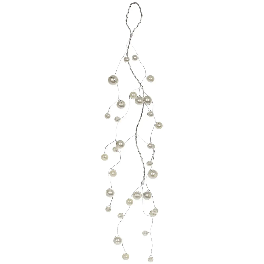 Подвеска «Изящный жемчуг» 22 см, Белый