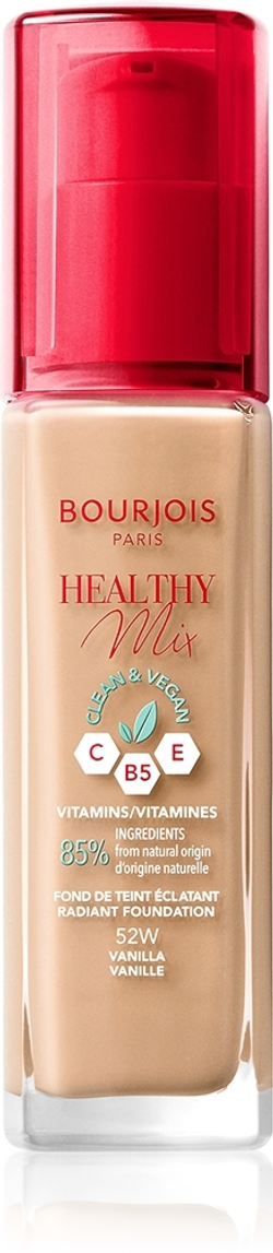 Bourjois Healthy Mix - осветляющий увлажняющий тональный крем 24 часа., 30 ml