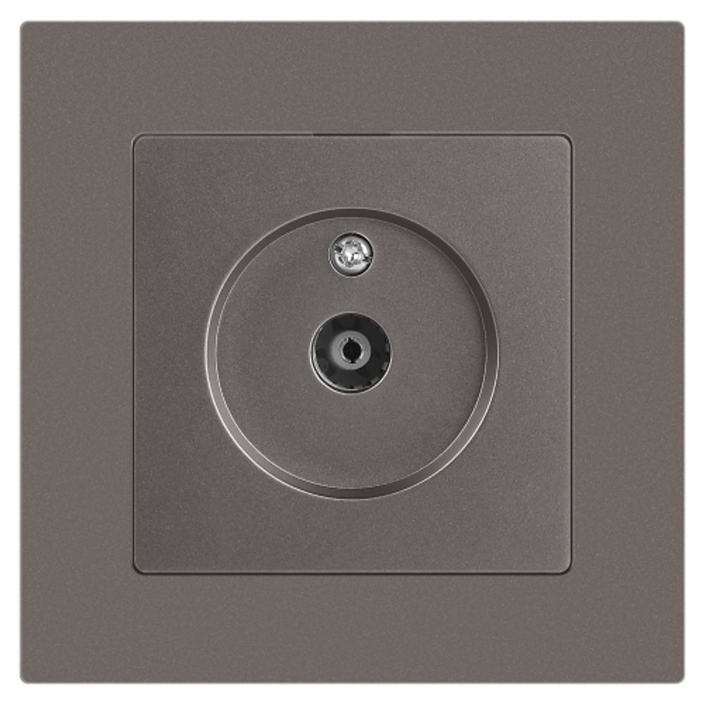 Розетка Intro Accent 6-301-09 TV одиночная, IP20, СУ, титан | Intro