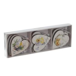 GAEM Набор из 9-ти изделий декоративных подвесных "Сердце" (5*0,5*6), L19,5 W6,5 H2 см