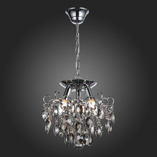 SL846.102.03 Люстра подвесная ST-Luce Темный хром/Тонированный черный E14 3*40W ORECCHINI