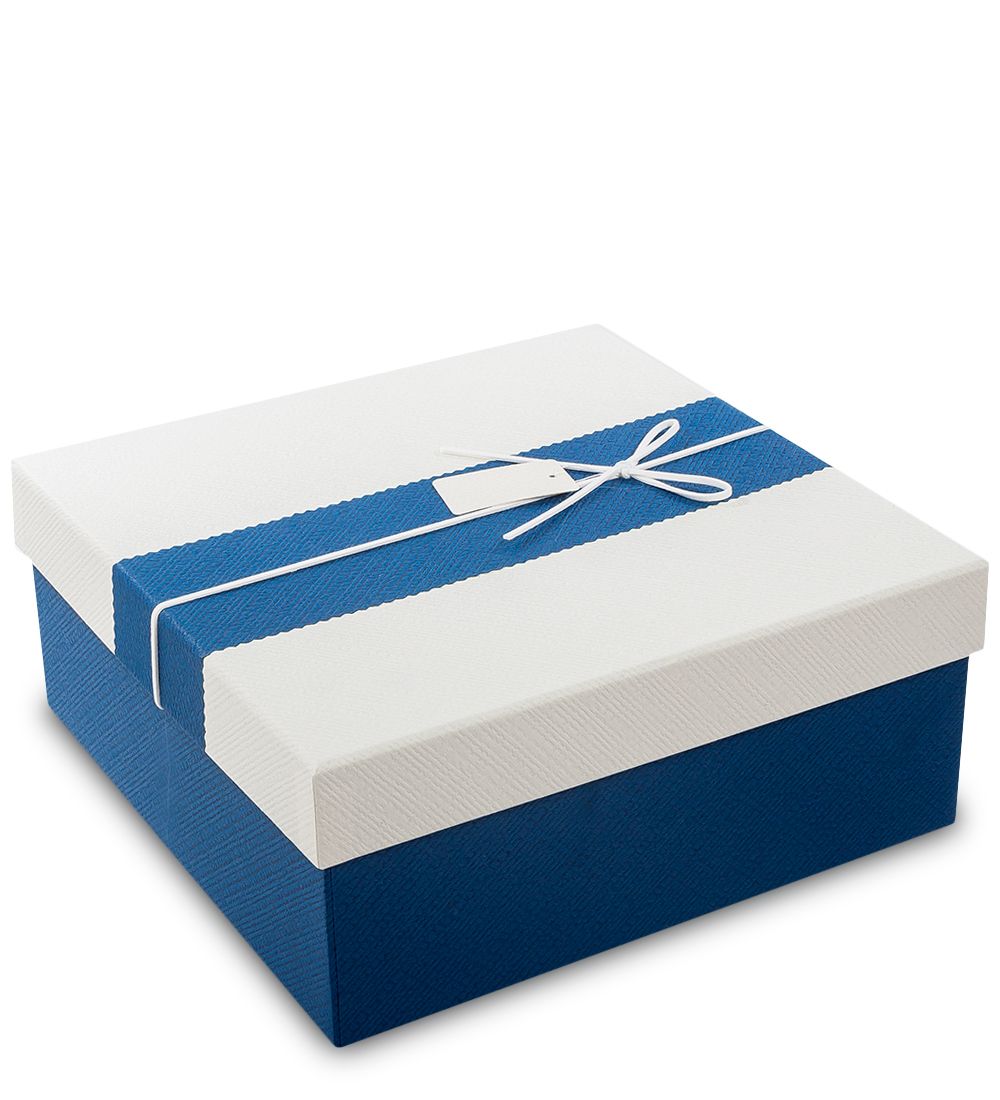 WF-36/3-B Коробка «Прямоугольник» цв.син./бел.