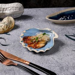 Блюдо для подачи 13*12,5 см h3 см Shell Northern Blue Frutti di Mare P.L. [1]