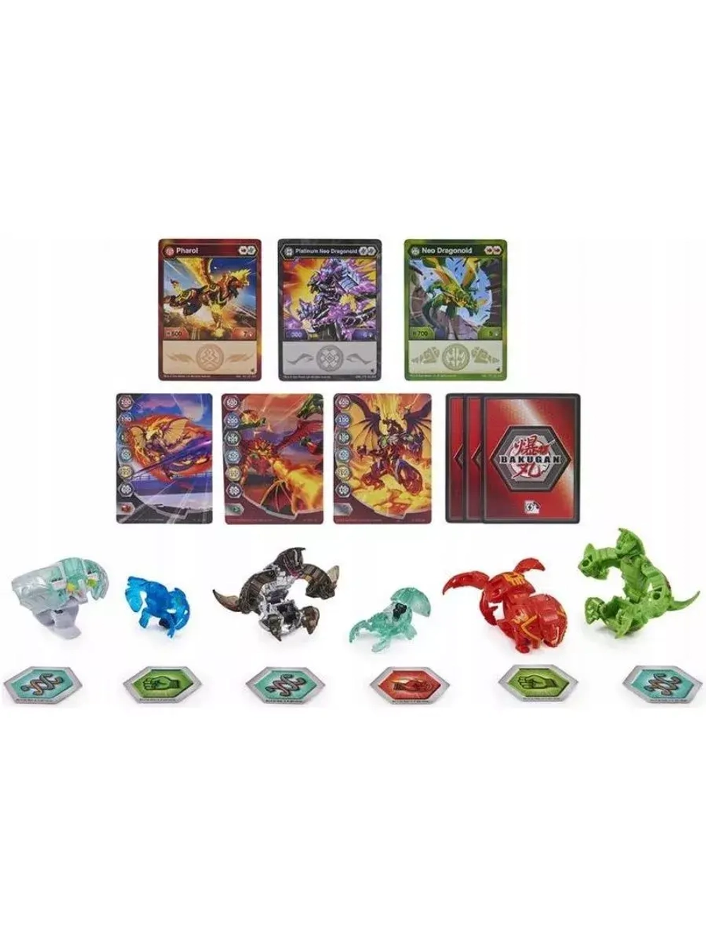 Набор игрушка трансформер Бакуган Armored Evolutions 6 шт