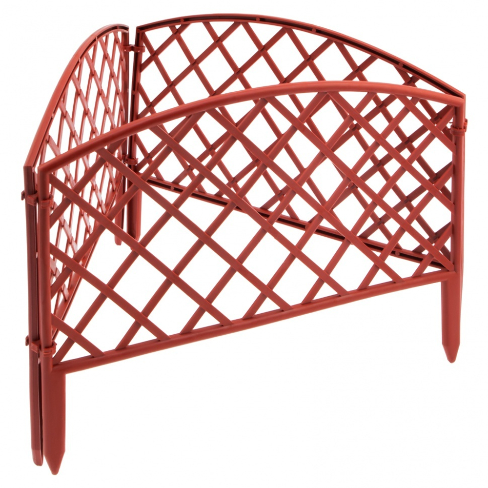 Забор декоративный "Сетка", 24 х 320 см, терракот, Россия, Palisad