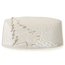 БЛЮДО СЕРВИРОВОЧНОЕ "НОВОГОДНЕЕ" 19,1*15,6*2,8 СМ