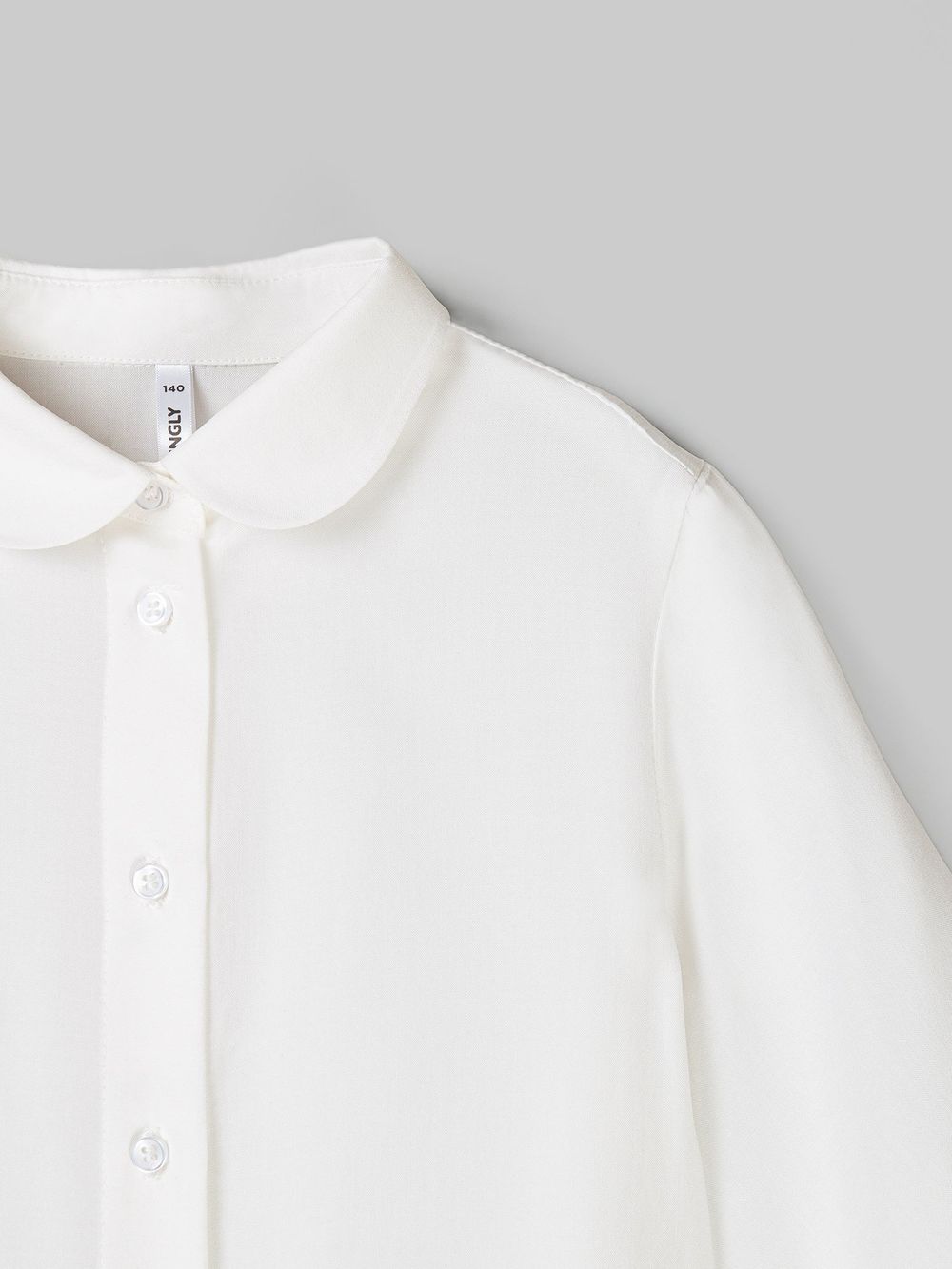 Блузка с коротким рукавом для девочки "Белая" 7+