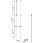 Спортивный комплекс №55, два турника, брусья, шведская стенка, 5000*2200*2700 мм., D=89 мм.