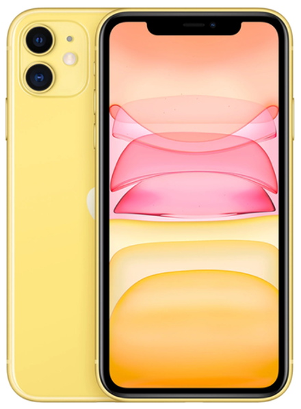 Смартфон Apple iPhone 11 128 ГБ, Dual: nano SIM + eSIM, желтый