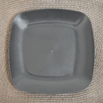 Тарелка Квадро плоская (серый)