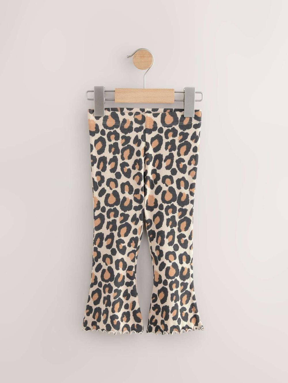 Легинсы-клеш для девочки Next AY1-220, 3 шт., Черный, Бежевый