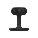 Черная эрекционная насадка на пенис - 6,2 см.