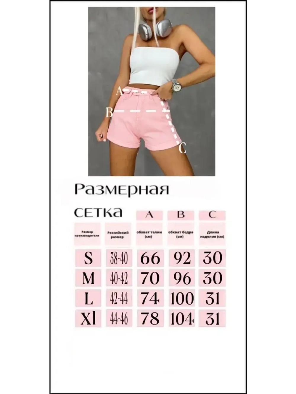 Шорты джинсовые