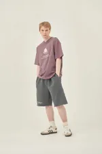 Шорты Called a Garment Rocks peach cotton дымчатые