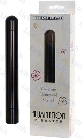 Черный вибратор ALUMINATION
