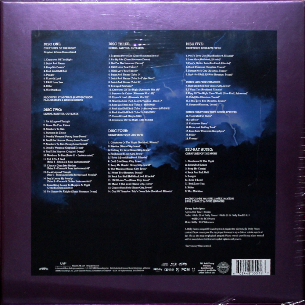 Kiss / Creatures Of The Night (40th Anniversary Super Deluxe Box Set Edition)(5CD+Blu-ray Audio)