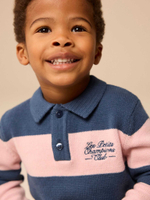 Поло с длинным рукавом для мальчика Next E27-764, Синий, Розовый