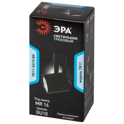 Трековый светильник однофазный ЭРА TR11-GU10 BK под лампу GU10 черный