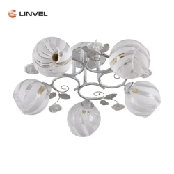 Linvel Люстра потолочная/светильник LV 9201/5 Розали Белый/золото E27 60W Linvel 600 H240мм