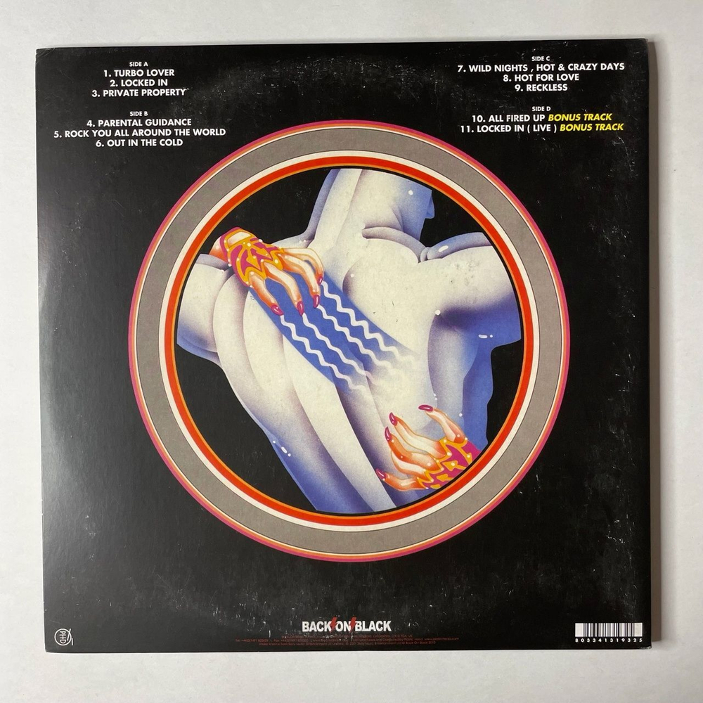 Винтажная виниловая пластинка LP Judas Priest Turbo (UK 2010) (White Vinyl)