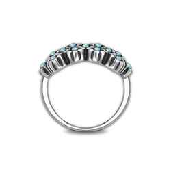 "Черемуха" кольцо в серебряном покрытии из коллекции "Хрустальный сад" от Jenavi