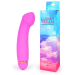 Розовый вибромассажер 15см с изогнутой головкой Bior Toys Cosmo WSL-15012