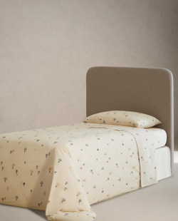 Простыня на резинке Zara Home, хлопок 100%, однотонный, 2610/900