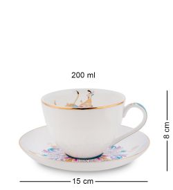 Pavone JK- 97 Чайный набор на 6 перс. «Песня Мотылька» (Canzone Falena  )