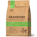 GRANDORF Adult Mini (Lamb & Turkey) для мелких пород, ягнёнок с индейкой (чувствительное пищеварение, склонность к аллергии)
