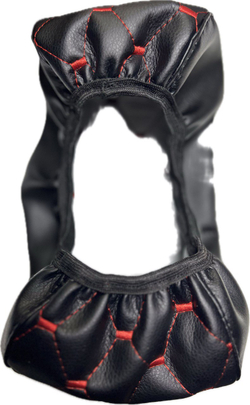 Чехол на штатный подлокотник Лада Веста (красная нить Рубин)