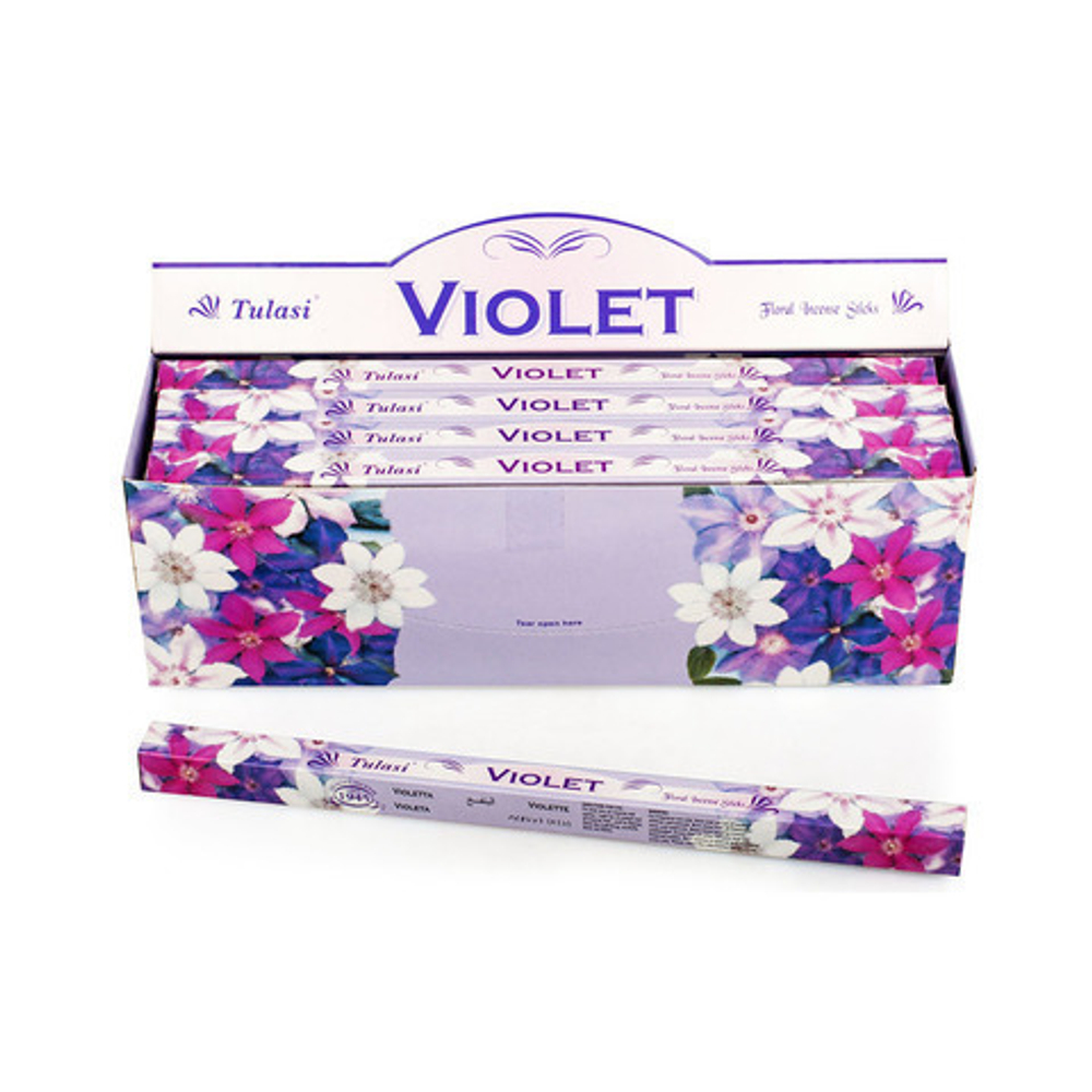 Tulasi Violet четырехгранник Благовоние Фиалка