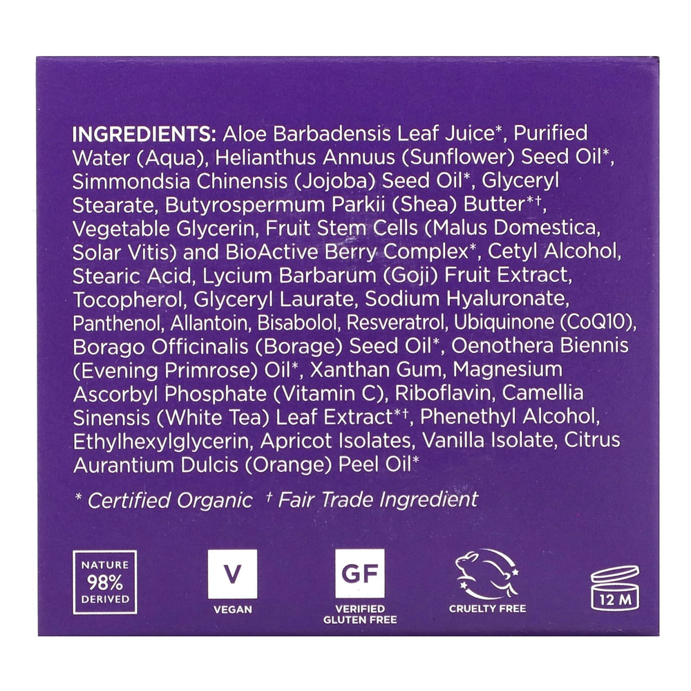 Andalou Naturals, Выравнивающий крем, с супер годжи и пептидами, антивозрастной, 1,7 жидкой унции (50 мл)