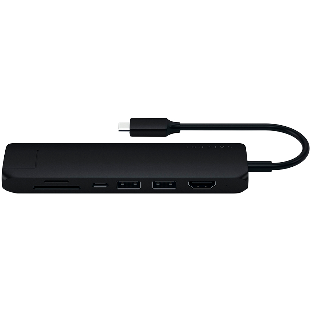 SATECHI Slim Multiport with Ethernet Adapter (Black)