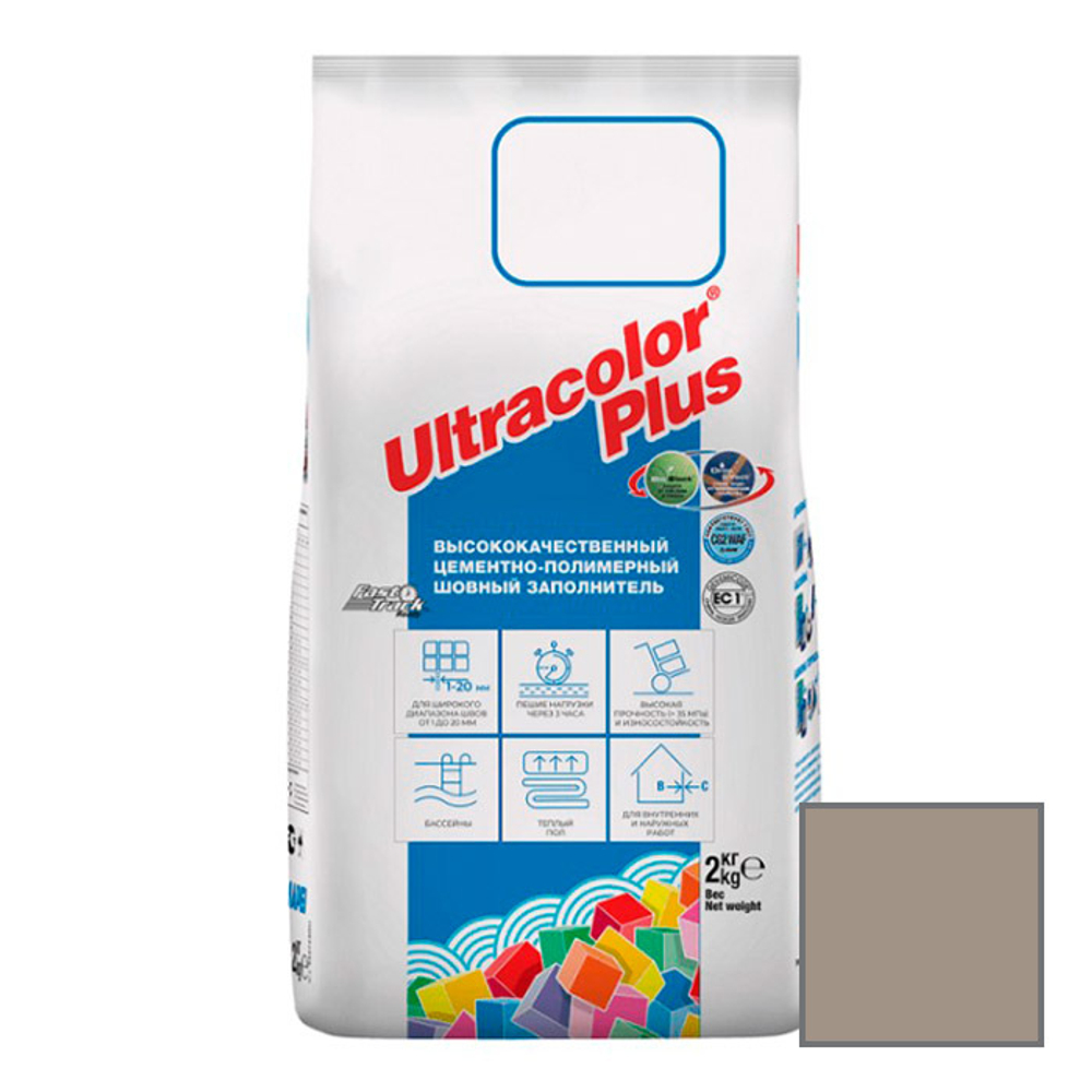 Затирка цементная Mapei Ultracolor Plus 133 песочный 2 кг