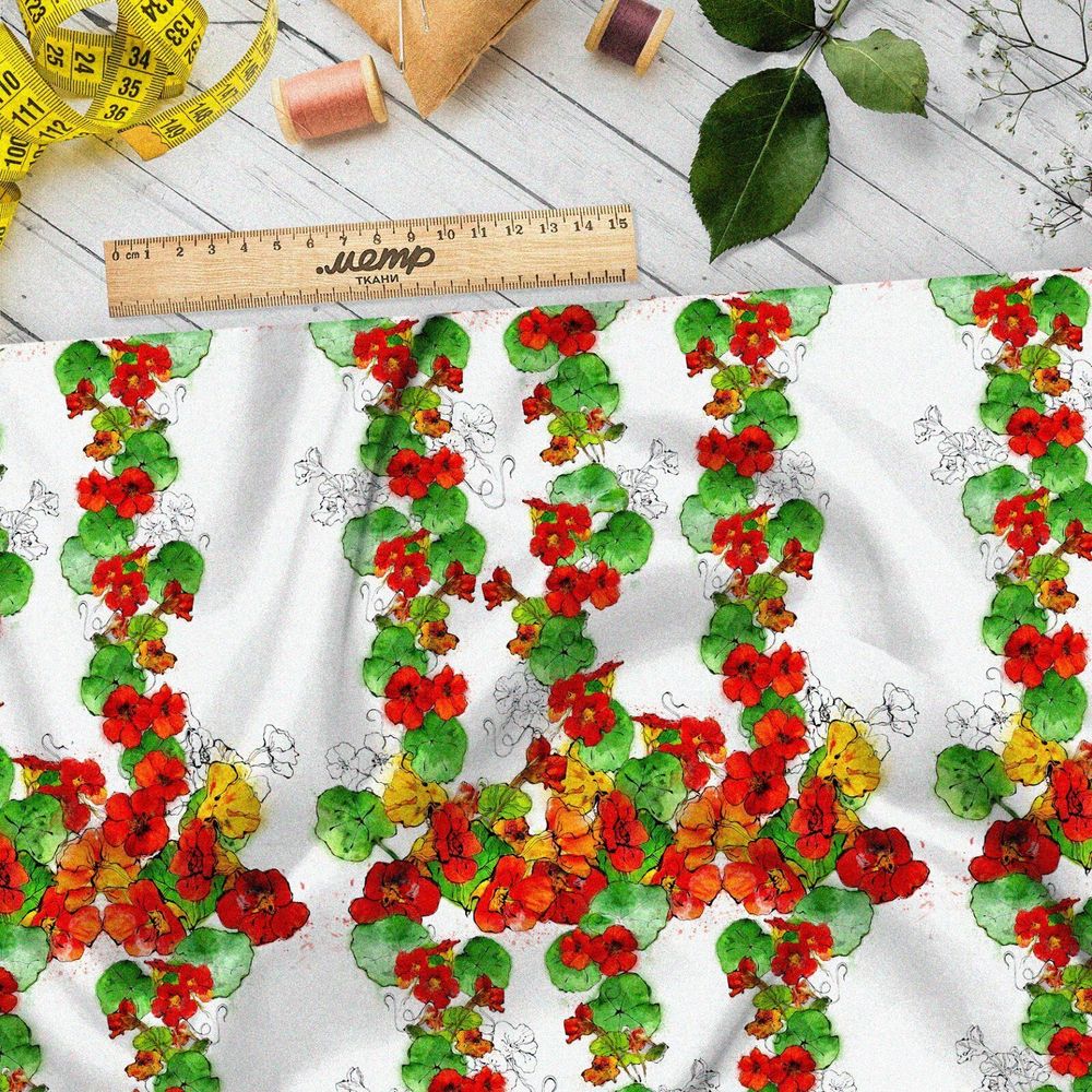 Ткань мембрана переплетение цветов