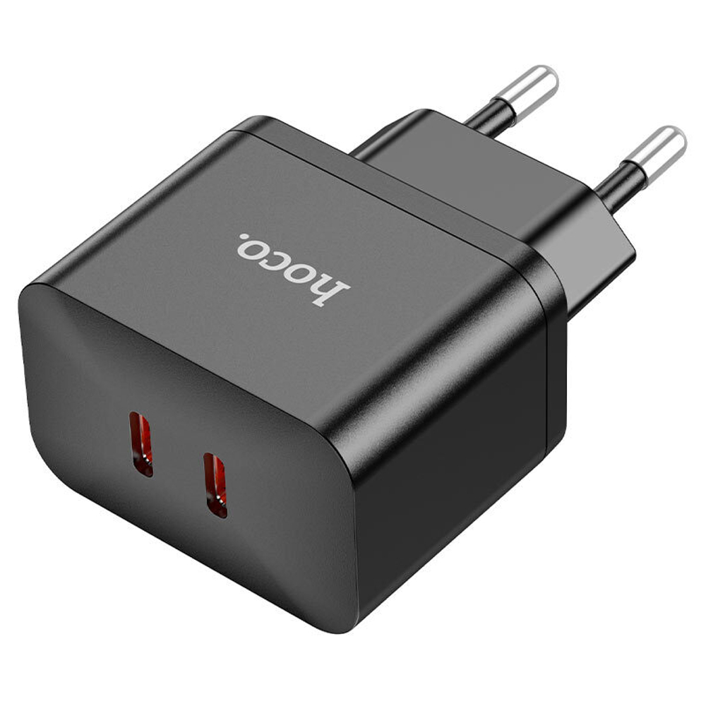 Сетевой адаптер питания HOCO N29 35W PD 2 Type-C (черный)