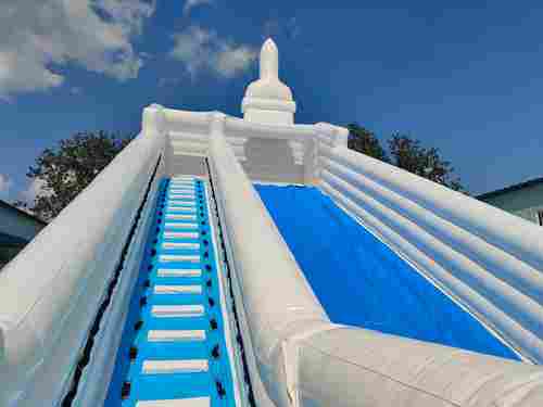 Коммерческий надувной батут-горка «Чистюля» 14*5*9 м