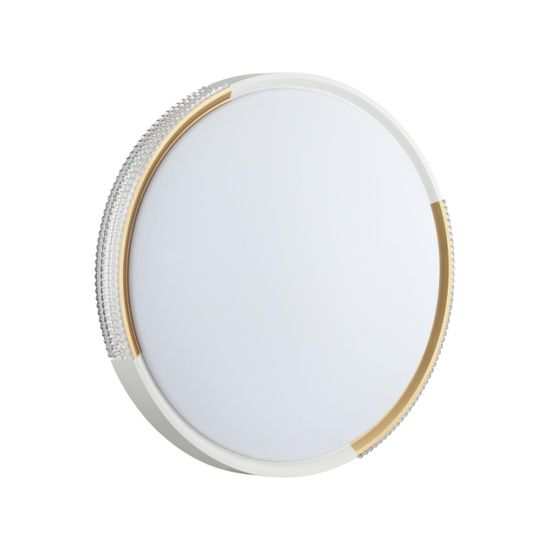 7612/ELN PALE SN 184 Светильник пластик/белый/золотистый LED 76Вт 3000/4000/6000K D490 IP43 CCT VELIO