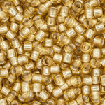 Японский бисер TOHO Round 8/0 (№22F), с внутренним серебрением, прозрачный матовый