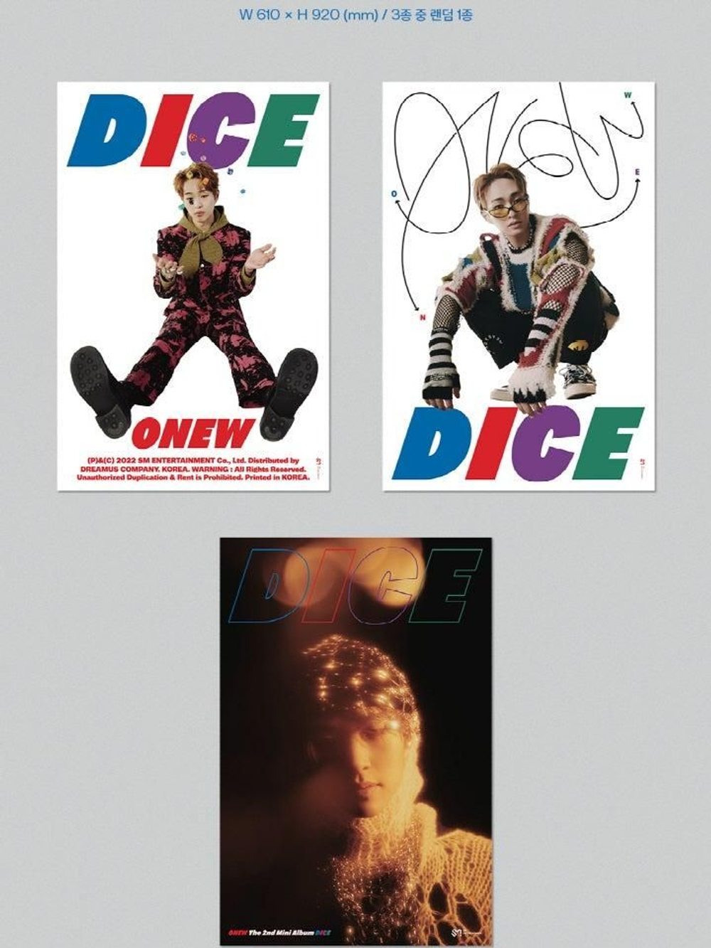 Альбом ONEW - DICE 2nd Mini Album PHOTO BOOK 2 Version SET