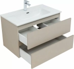 Тумба с раковиной Aquanet Вега 2.0 337943/330431 80 бежевый