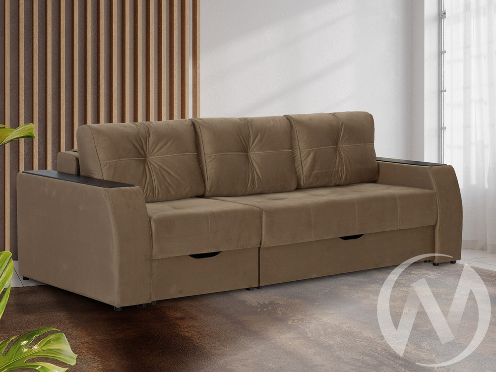 Диван прямой Спинер (МД) GROUND 03 (коричневый)