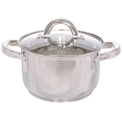 Кастрюля нерж, 2.9 л, с крыш, DNN2, SD-4268-18