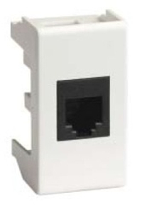 Комп.роз. RJ45 кат.5e, 8P8C,  Viva, белая, 1мод