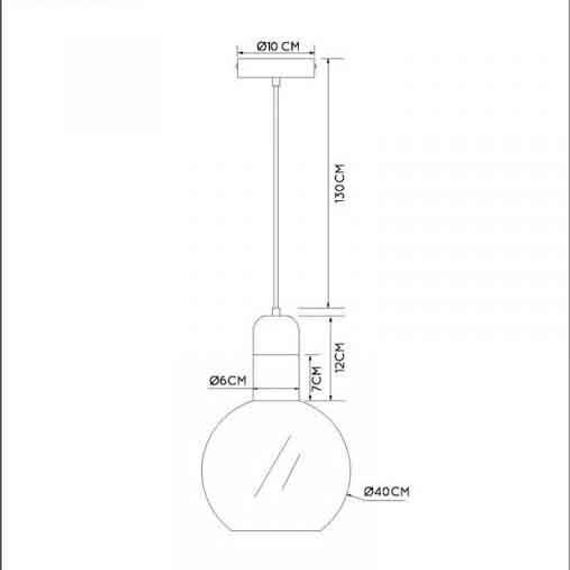 Подвесной светильник Lucide Julius 34438/40/65