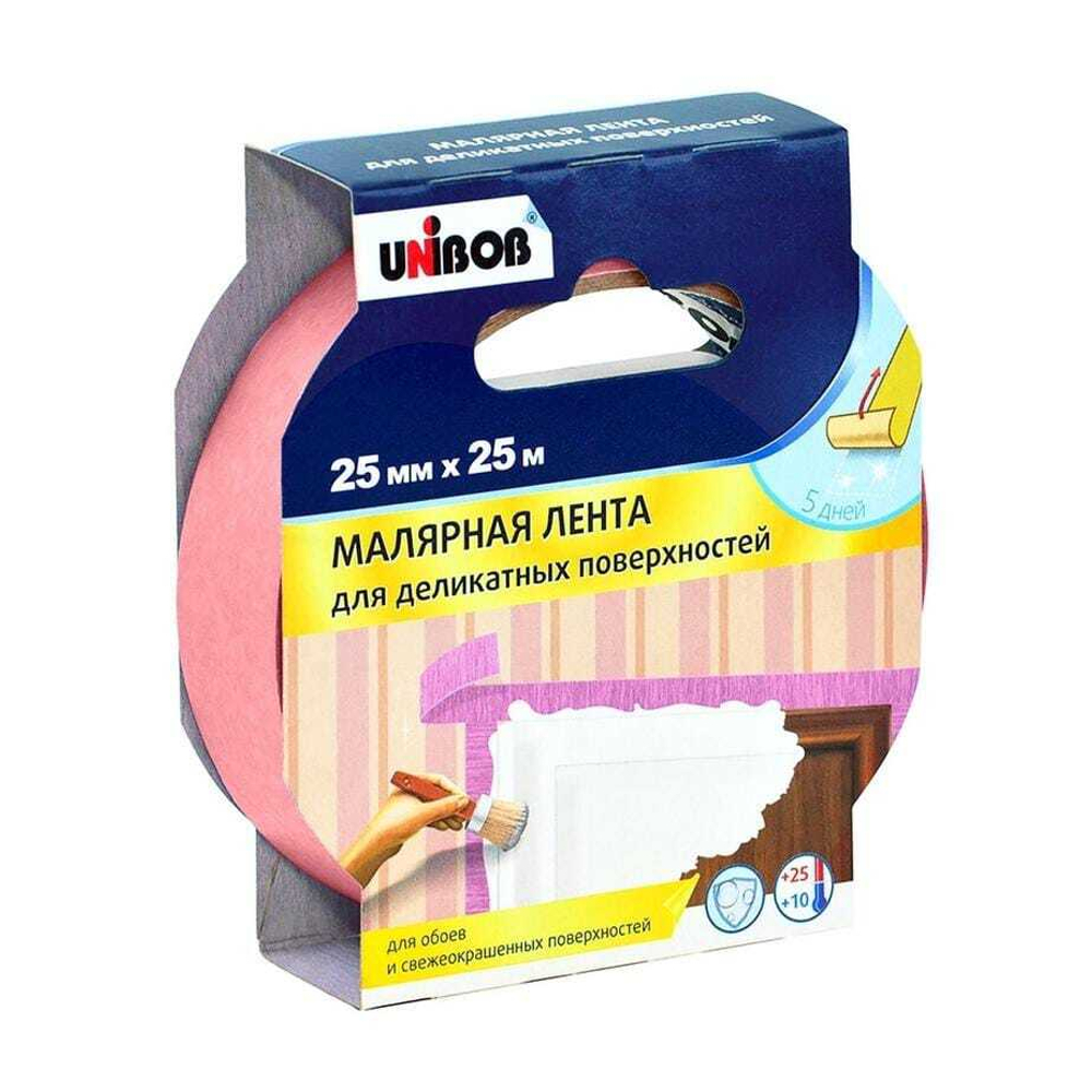 Скотч деликатный UNIBOB 25 мм.*25 м.